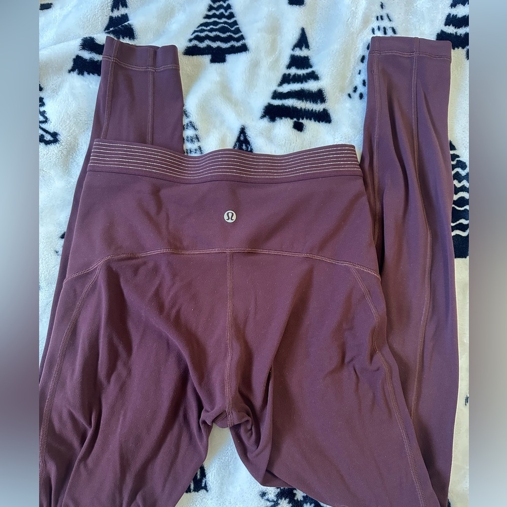 Lululemon principal dancer gold lined leggings size 6 - Picture 4 of 6